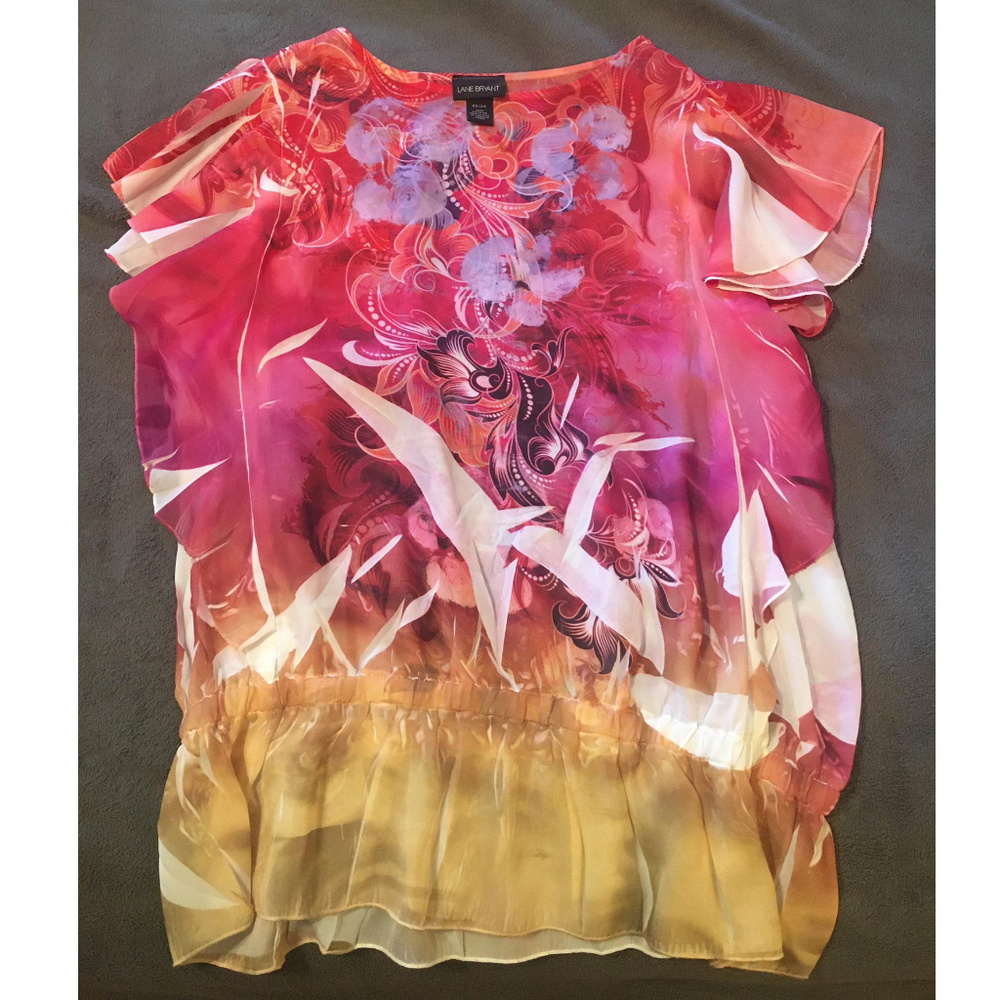 Ruffle Trim Blouse